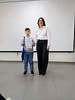 Ученик 3 "А" класса третей школы г. Канаша Краснов Владимир стал победителем республиканского конкурса по программированию в среде Scratch «КосмоКод» (фото №2).